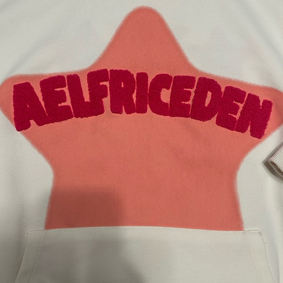 Aelfric Eden Cream and Pink Star Hoodie - Picture 2 of 8